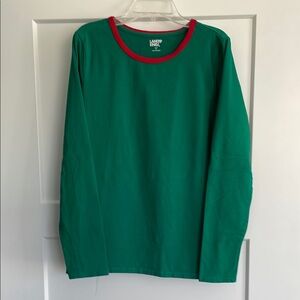 Lands' End Green Long Sleeve Shirt
